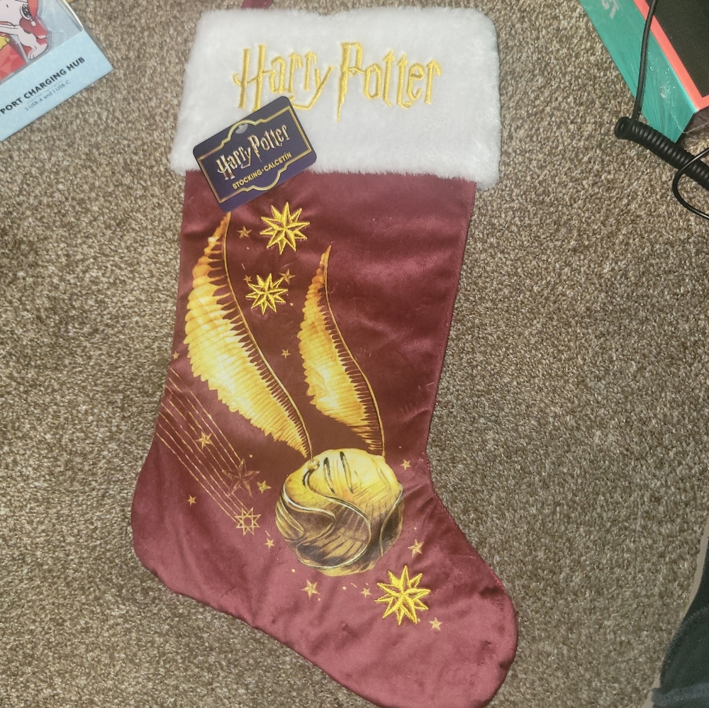 Warner Bros. Burgundy and Gold Harry Potter Stocking